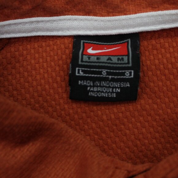 Nike Texas Longhorns Polo Shirt Men Large Orange Sphere Dry Pullover Stretch S/S - Picture 7 of 12
